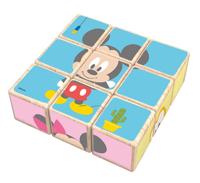 Disney blokkenpuzzel Mickey Mouse junior 21 cm hout 9 delig - thumbnail