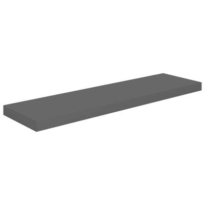 Wandschap zwevend 90x23,5x3,8 cm MDF hoogglans grijs Wandschap zwevend 90x23,5x3,8 cm MDF hoogglans grijs