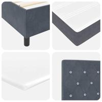 Boxspringbed met matras Donkergrijs 90 x 190 cm Fluweel - thumbnail