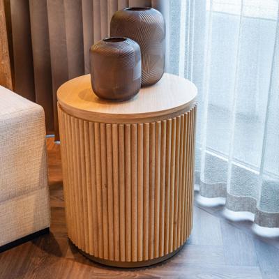 Richmond Ronde Bijzettafel 'Belfort' Eikenhout, 50cm