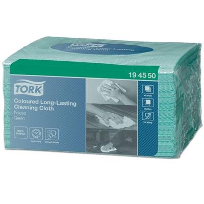 Reinigingsdoek Tork W8 Premium 1-laags 8x40 vel groen 194550 | 480 stuks