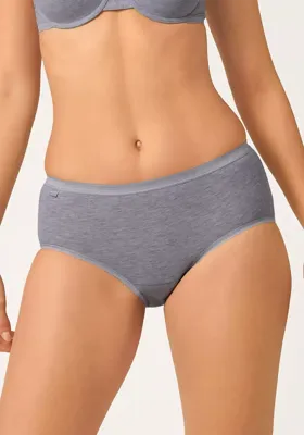 Dames Basic Midi slip - Heup slip - katoenen dames onderbroek - 50 - Creme | Dames slip - Onderbroek - Ondergoed