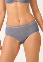 Dames Basic Midi slip - Heup slip - katoenen dames onderbroek - 50 - Creme | Dames slip - Onderbroek - Ondergoed - thumbnail