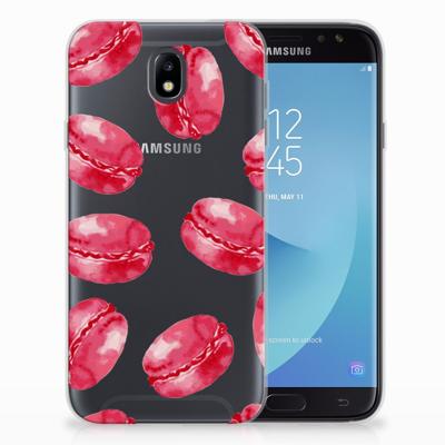 Samsung Galaxy J7 2017 | J7 Pro | Siliconen Case | Pink Macarons