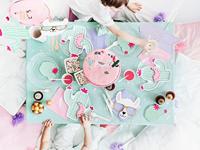 Servetten Lichtroze 20 stuks - thumbnail