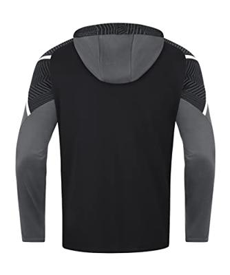 JAKO 6822 Jas Met Kap Performance - Zwart/Antra Light - 3XL