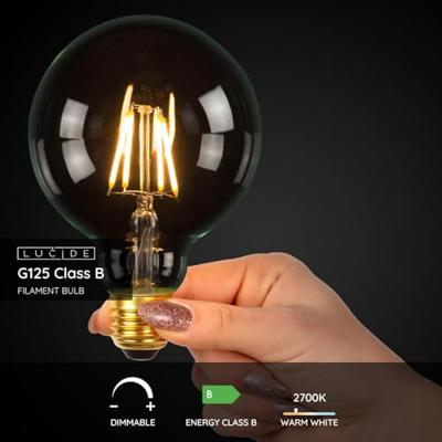Lucide G125 Class B - Filament lamp - Ø 12,5 cm - LED Dimb. - E27 - 1x7W 2700K - Transparant Lucide G125 Class B - Filament lamp - Ø 12,5 cm - LED Dimb. - E27 - 1x7W 2700K - Transparant