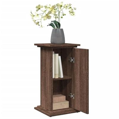 VidaXL Sokkel met opbergruimte 31x30x60 cm bewerkt hout bruin eiken