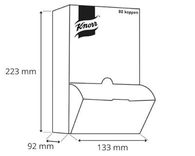 Knorr drinkbouillon tomaat, 175 ml, doos van 80 stuks