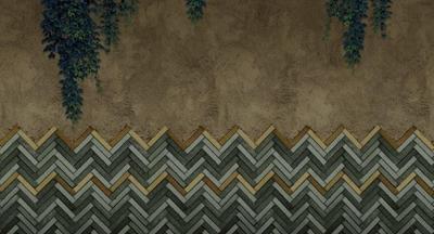 Muance Muance Fotobehang Fishbone bricks - MU12046