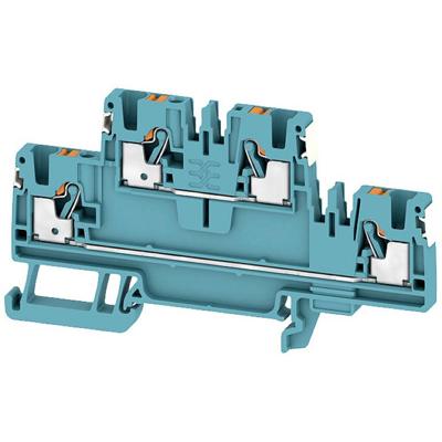 Weidmüller 2675120000 Doorgangsserieklem Push-In-klem, Steekaansluiting Blauw 50 stuk(s)