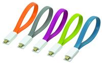 LogiLink Magneet USB 2.0 naar Micro-USB-kabel roze - thumbnail