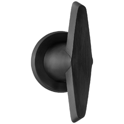 Formani | Voordeurknop OH200V Vast op Rozet | PVD mat zwart Formani | Voordeurknop OH200V Vast op Rozet | PVD mat zwart