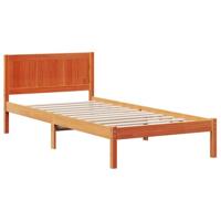 Bedframe Bruin 90 x 190 cm Massief grenenhout - thumbnail