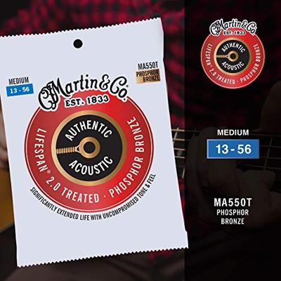 Martin Strings MA550T Authentic Lifespan 2.0 Phosphor Bronze Martin Strings MA550T Authentic Lifespan 2.0 Phosphor Bronze
