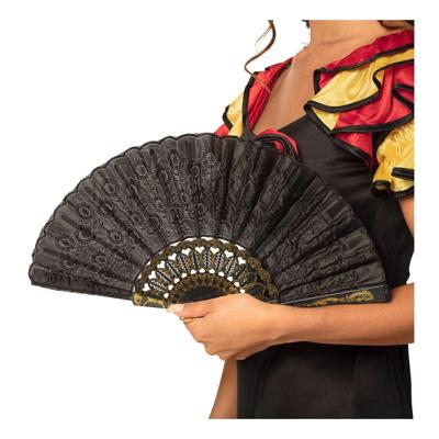 Waaier embroidery zwart