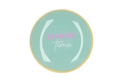 PLATE ROUND SNACK TIME 18X18X2CM