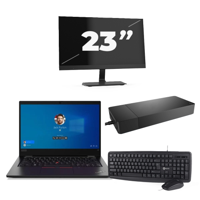 Lenovo ThinkPad L13 Gen 2 - Intel Core i3-11e Generatie - 13 inch - 8GB RAM - 256GB SSD - Windows 11 + 1x 23 inch Monitor - thumbnail