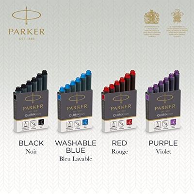 Parker Quink Mini inktpatronen zwart, doos met 6 stuks