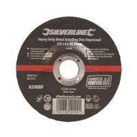 Silverline Verzonken Heavy-Duty Metaal Slijpschijf - 125 x 6 x 22,23 mm. - thumbnail