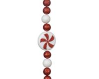 Slinger polyfoam snoep 180 cm rood/wit - thumbnail
