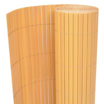 VidaXL Tuinafscheiding dubbelzijdig 90x300 cm pvc geel