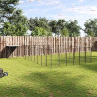 Hondenkennel 19,36 m² staal zwart - thumbnail