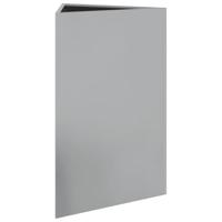 Plantenbak driehoek 50x43x75 cm gegalvaniseerd staal - thumbnail