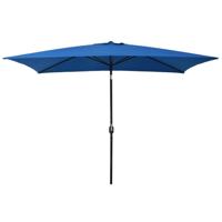 VidaXL Parasol met metalen paal 300x200 cm azuurblauw - thumbnail