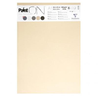 Clairefontaine Painton Mixmedia - Blok - 250 gr - 12 Blad - A1 - 6 x 2 Kleuren