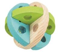 Trixie speel en snackbal hout - thumbnail