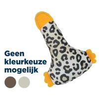 Trixie eend pluche panterprint met kattenkruid / catnip assorti - thumbnail