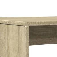 3-delige Eettafel en bankenset bewerkt hout sonoma eikenkleurig - thumbnail