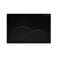 Wiesbaden X32 drukplaat voor inbouwreservoir mat zwart - thumbnail