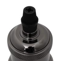 Lamphouders 2 st glanzend zwart E27 - thumbnail