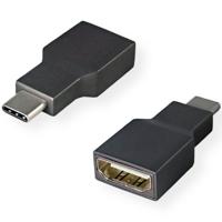ROLINE Adapter USB type C - HDMI, Male/Female, grijs - thumbnail