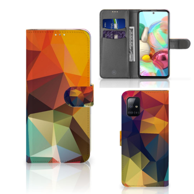 Samsung Galaxy A71 | Book Case | Polygon Color