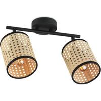 Light depot - LED opbouwspot Ratan 2L - zwart - Outlet - thumbnail