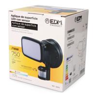 LED spotlight EDM 32572 Zwart F 10 W 750 Lm (4000 K) - thumbnail