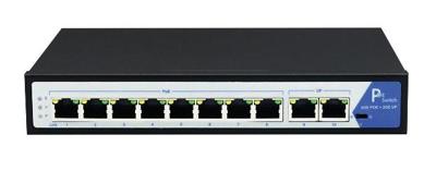VALUE PoE+ Gigabit Ethernet Switch, 8+2 Ports