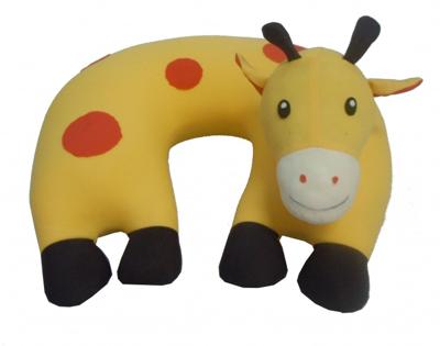 Cuddlebug Nekkussen Giraffe 30 X 30 Cm Geel