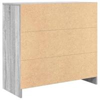 Dressoir met lade 80x34x76 cm spaanplaat grijs sonoma - thumbnail