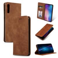 Retro huid voelen Business magnetische horizontale Flip lederen draagtas voor Xiaomi 9 SE (Brown) - thumbnail