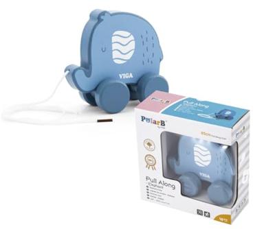 VIGA trek olifant, afm 11 cm, blauw, 1 stuk - thumbnail