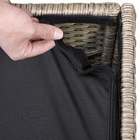 Polyrattan Kussenbox Beige 318L - thumbnail