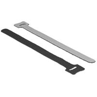 Delock 18686 Klittenband L 150 mm x B 12 mm 10 stuks zwart - thumbnail