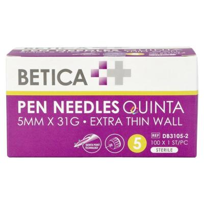 Betica Pen Needles Quinta 5mmx31g 100