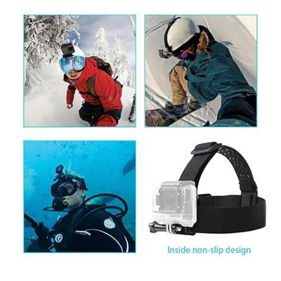 MOJOGEAR A03 Hoofd-, Borst- & Polsband Kit - voor GoPro & smartphone