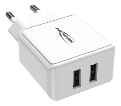 Ansmann HomeCharger HC212 USB-oplader 12 W 2x USB-A Zwart Binnen