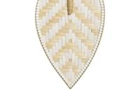 Wanddecoratie DKD Home Decor Bruin Wit Waaier Bamboe (27 x 2 x 64 cm) (27 x 2 x 55 cm) - thumbnail